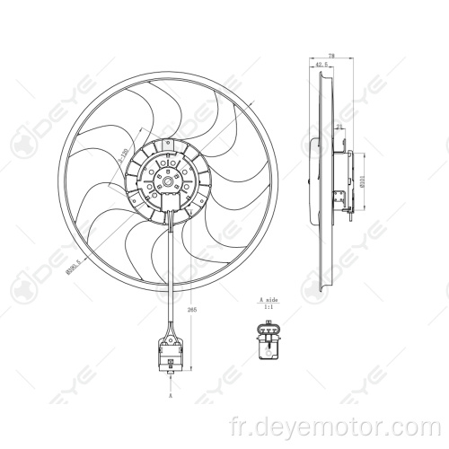 Ventilateur de radiateur de voiture pour HOLDEN ASTRA